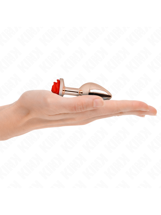 KINK PLUG ANAL ORO ROSADO ROSA ROJA S