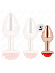 KINK PLUG ANAL ORO ROSADO ROSA ROJA S