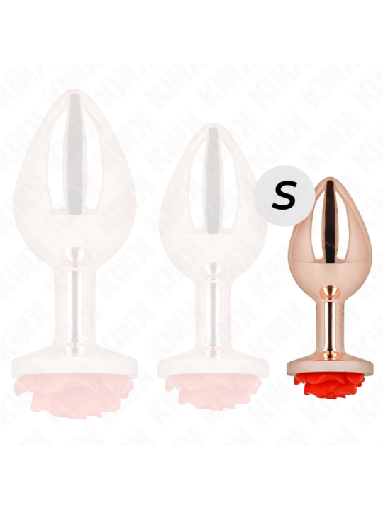 KINK PLUG ANAL ORO ROSADO ROSA ROJA S