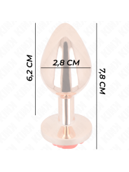 KINK PLUG ANAL ORO ROSADO ROSA ROJA S