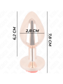 KINK PLUG ANAL ORO ROSADO ROSA ROJA S