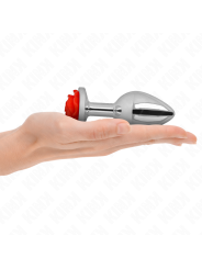KINK PLUG ANAL ROSA ROJA TALLA L