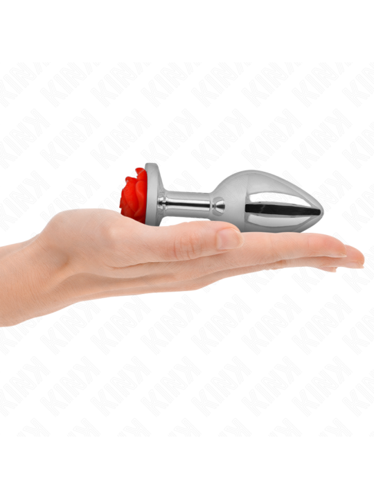 KINK PLUG ANAL ROSA ROJA TALLA L