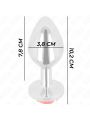 KINK PLUG ANAL ROSA ROJA TALLA L