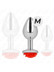 KINK PLUG ANAL ROSA ROJA TALLA M