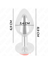 KINK PLUG ANAL ROSA ROJA TALLA M