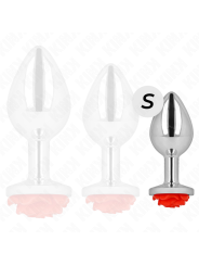 KINK PLUG ANAL ROSA ROJA TALLA S