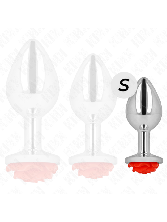 KINK PLUG ANAL ROSA ROJA TALLA S