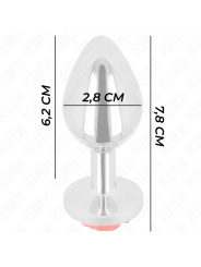 KINK PLUG ANAL ROSA ROJA TALLA S
