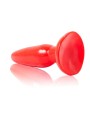 BAILE PLUG ANAL PEQUENO ROJO 15 CM