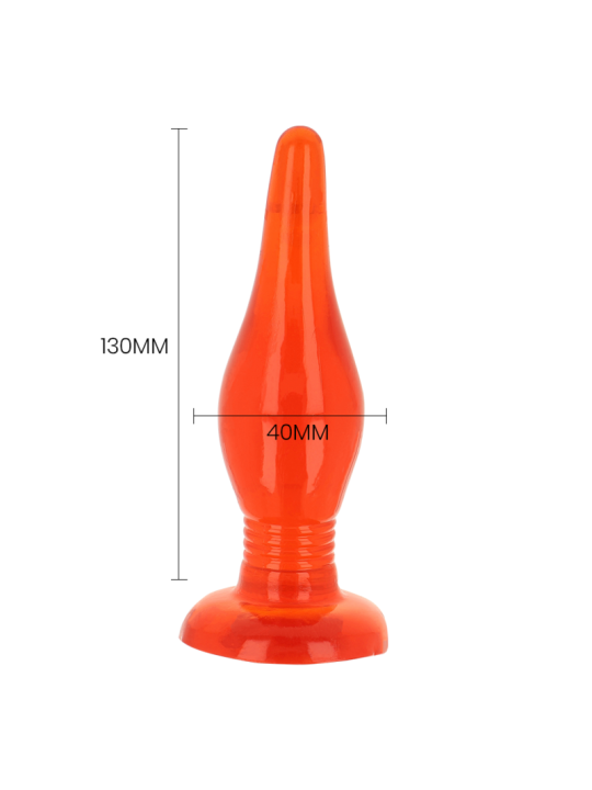 BAILE PLUG ANAL TACTO SUAVE ROJO 142 CM