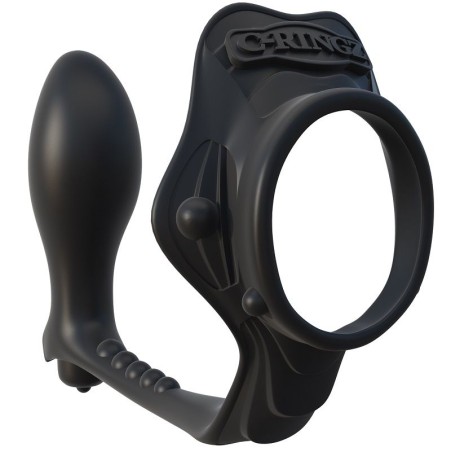 FANTASY C RINGZ ROCK HARD ANILLO POTENCIADOR CON PLUG ANAL