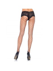 LEG AVENUE PANTYS DE RED CON SHORT DE ENCAJE
