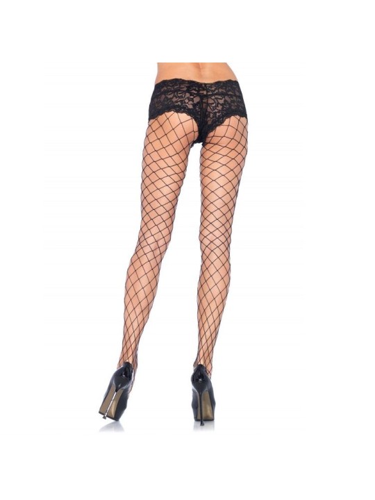 LEG AVENUE PANTYS DE RED CON SHORT DE ENCAJE