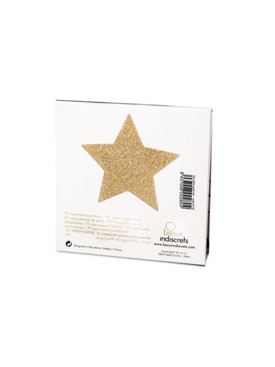 BIJOUX INDISCRETS PEZONERAS FLASH ESTRELLA DORADA