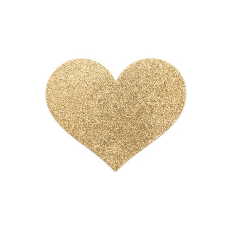 BIJOUX INDISCRETS PEZONERAS FLASH CORAZON DORADO