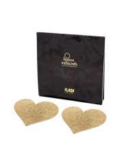 BIJOUX INDISCRETS PEZONERAS FLASH CORAZON DORADO