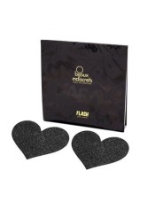 BIJOUX INDISCRETS PEZONERAS FLASH CORAZON NEGRO
