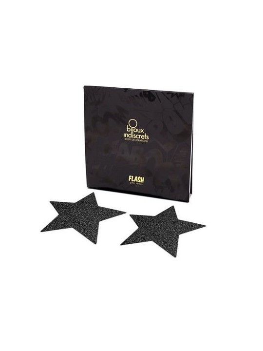 BIJOUX INDISCRETS PEZONERAS FLASH ESTRELLA NEGRO