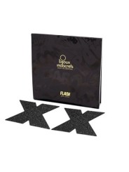 BIJOUX INDISCRETS PEZONERAS FLASH CRUZ NEGRO