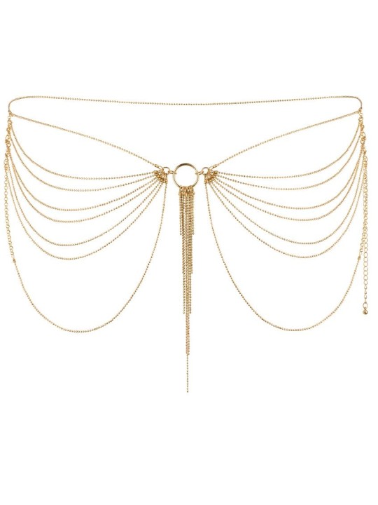 BIJOUX MAGNIFIQUE JOYA DE CADENAS METLICAS PARA CINTURA DORADA