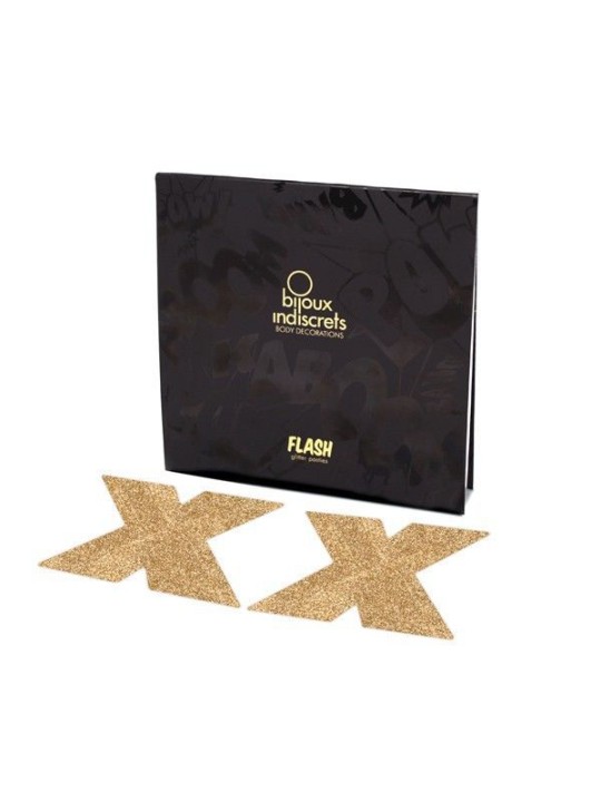 BIJOUX INDISCRETS PEZONERAS FLASH CRUZ DORADO