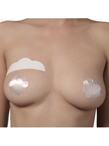 BYE BRA REALZADOR PECHOS CUBREPEZONES DE SEDA COPA F H