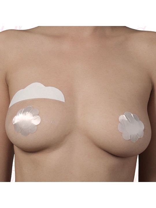 BYE BRA REALZADOR PECHOS CUBREPEZONES DE SEDA COPA F H