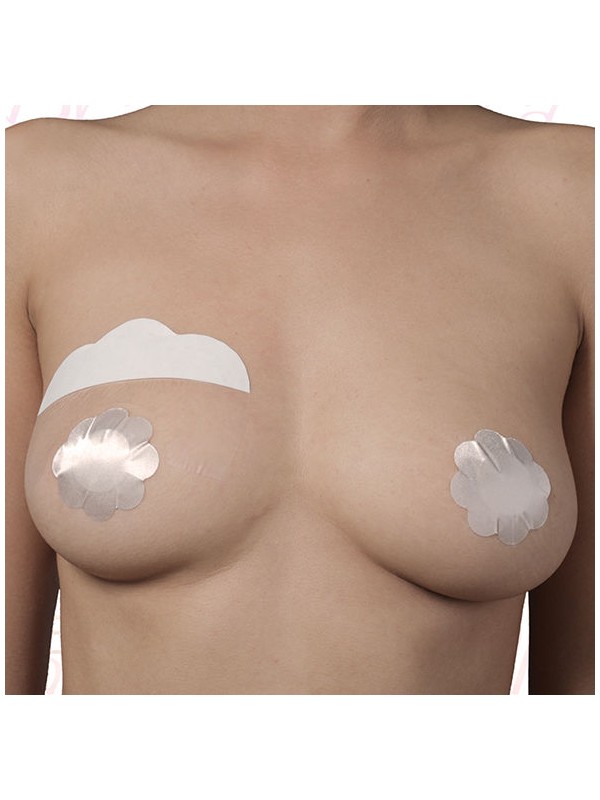 BYE BRA REALZADOR PECHOS CUBREPEZONES DE SEDA COPA F H