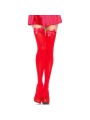 LEG AVENUE MEDIAS ROJAS CON LAZO ROJO TALLA UNICA