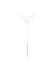 BIJOUX MAGNIFIQUE COLLAR METLICO CON FLECOS DORADO