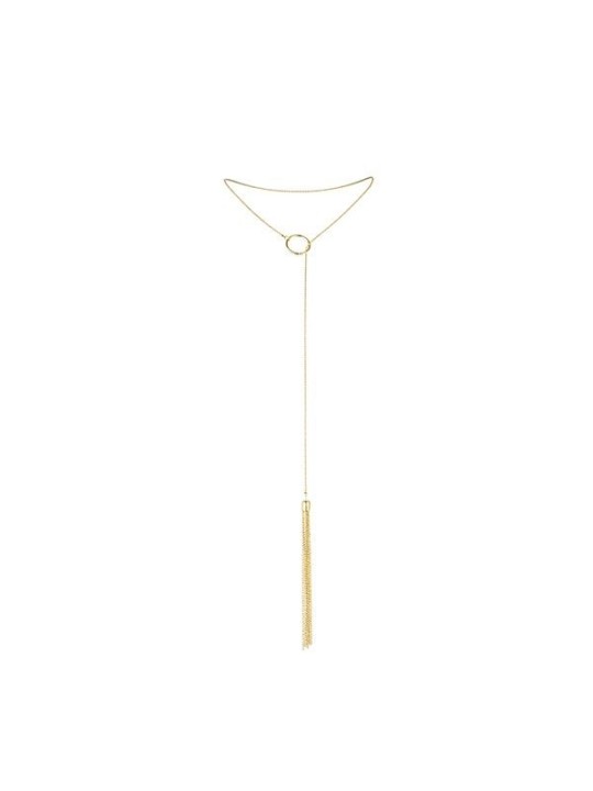 BIJOUX MAGNIFIQUE COLLAR METLICO CON FLECOS DORADO