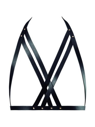 BIJOUX INDISCRETS MAZE SUJETADOR CON CORREAS NEGRO