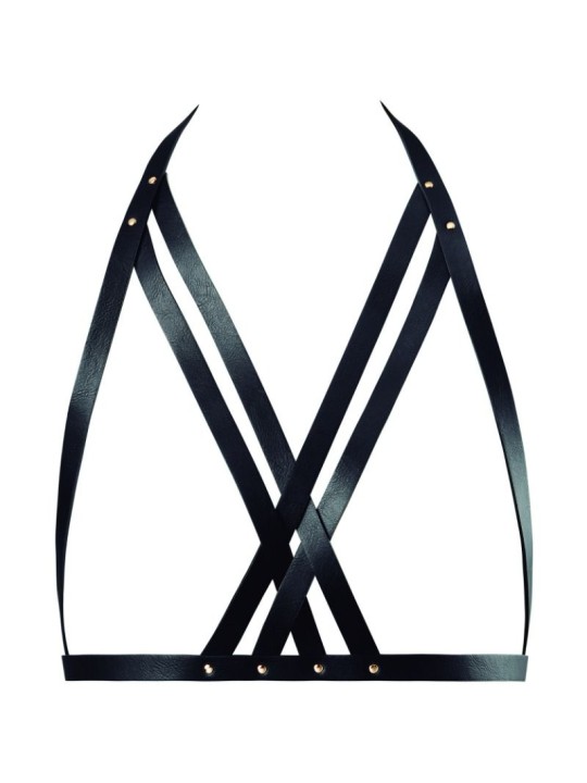 BIJOUX INDISCRETS MAZE SUJETADOR CON CORREAS NEGRO