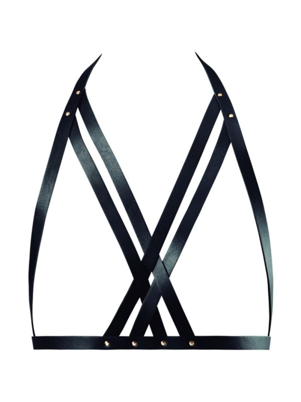 BIJOUX INDISCRETS MAZE SUJETADOR CON CORREAS NEGRO