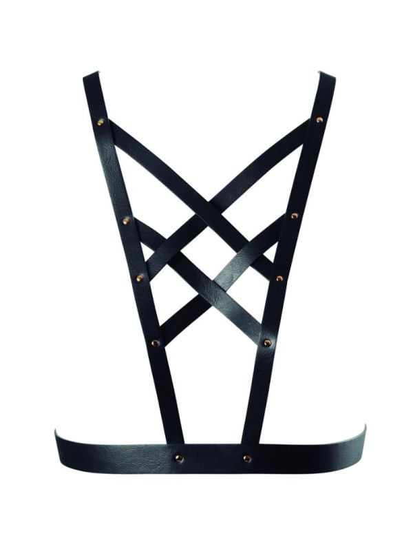 BIJOUX INDISCRETS MAZE ARNES CRUZADO CON ESCOTE NEGRO