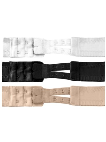 BYE BRA EXTENSORES DE CONTORNO FLEXIBLES 2 GANCHOS 3 UDS