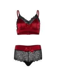 LEG AVENUE SET DOS PIEZAS ROJO Y NEGRO L XL