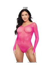 LEG AVENUE BODY REJILLA CRISTALIZADA VERDE