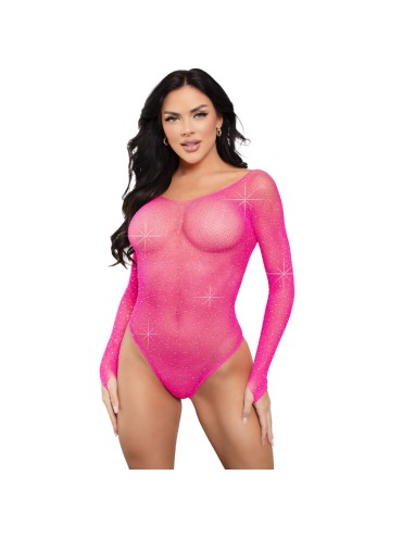 LEG AVENUE BODY REJILLA CRISTALIZADA VERDE