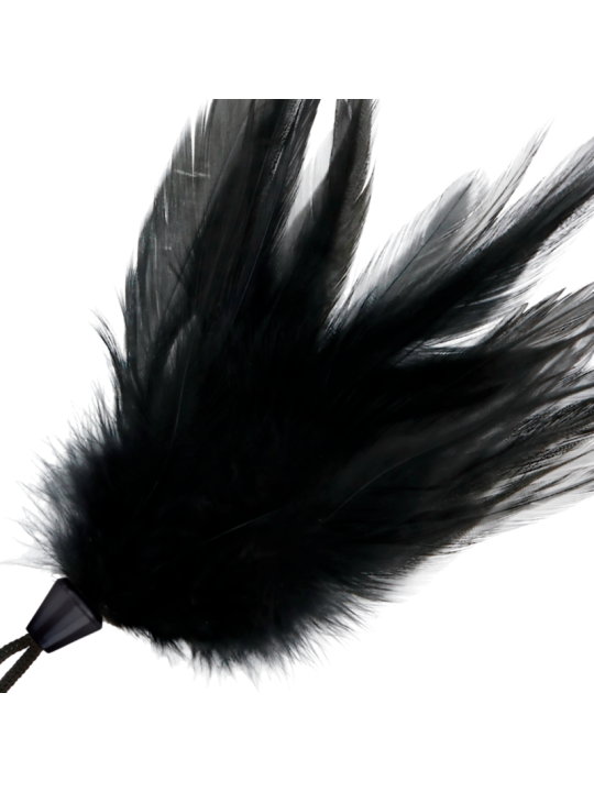 DARKNESS PLUMA ESTIMULADORA NEGRO 17 CM