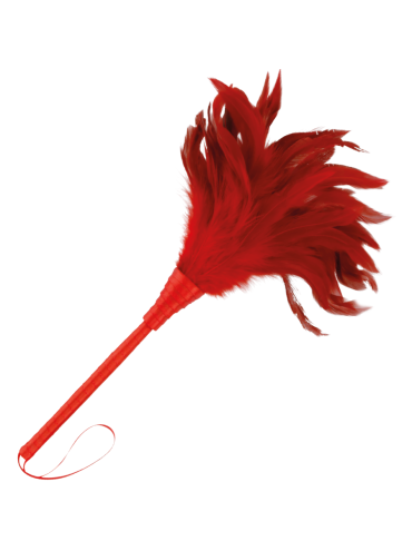 DARKNESS PLUMA ESTIMULADORA ROJO 24CM