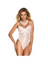 QUEEN LINGERIE TEDDY BLANCO S M