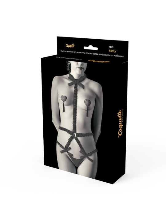 COQUETTE CHIC DESIRE LINGERIE SET CON PEZONERAS DELUXE