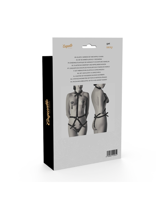 COQUETTE CHIC DESIRE LINGERIE SET CON PEZONERAS DELUXE