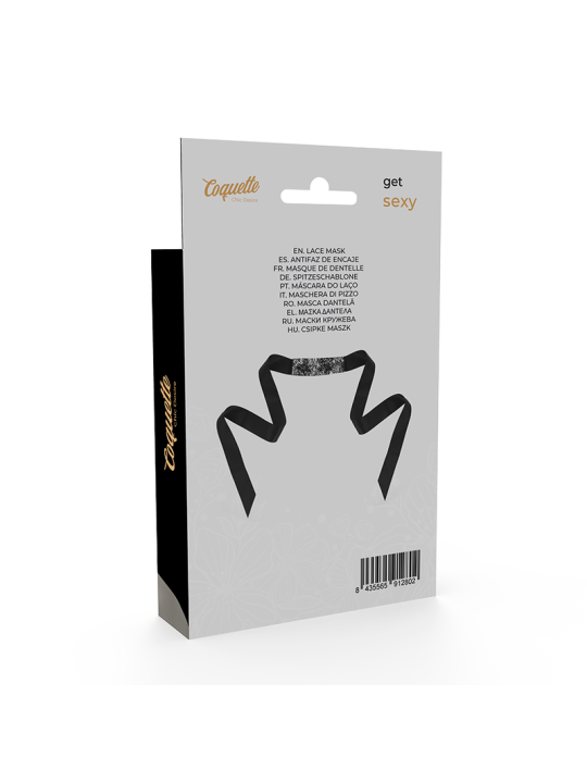 COQUETTE CHIC DESIRE ANTIFAZ ENCAJE NEGRO CINTA