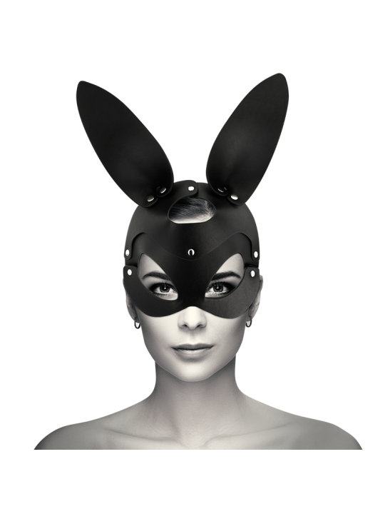 COQUETTE CHIC DESIRE MASCARA CUERO VEGANO CON OREJAS DE CONEJO