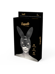 COQUETTE CHIC DESIRE MASCARA CUERO VEGANO CON OREJAS DE CONEJO