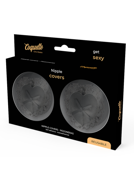 COQUETTE CHIC DESIRE CUBRE PEZONES LACE NEGRO