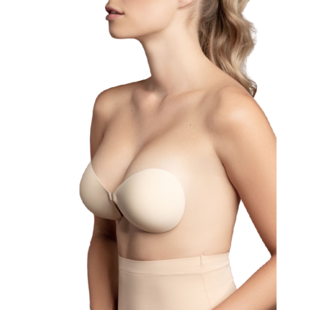 BYE BRA SUJETADOR INVISIBLE BEIGE COPA D